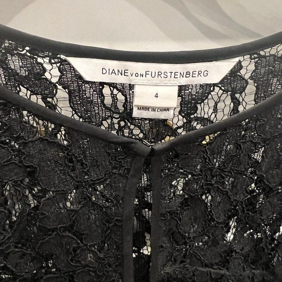 DVF black lace top - Picture 3 of 7